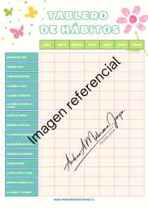 Tablero de Hábitos flores